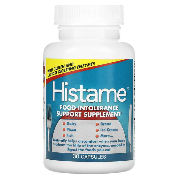 Naturally Vitamins, ヒスタミー、食物不耐症サポートサプリメント、30粒