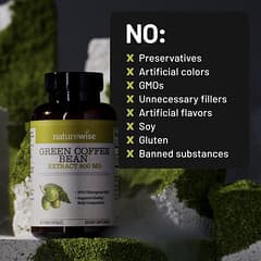 Green Coffee Bean Extract , 800 mg, 60 Vegetarian Capsules