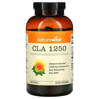 NatureWise, CLA 1250, 1000 mg, 180 cápsulas blandas