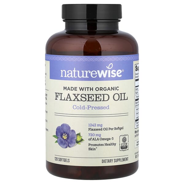 NatureWise, 亞麻籽油，120 粒軟膠囊