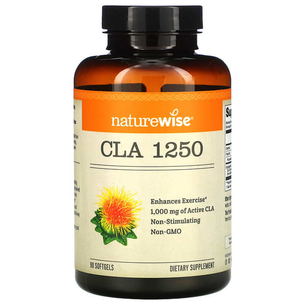 NatureWise, CLA 1250, 1,000 mg, 90 Softgels