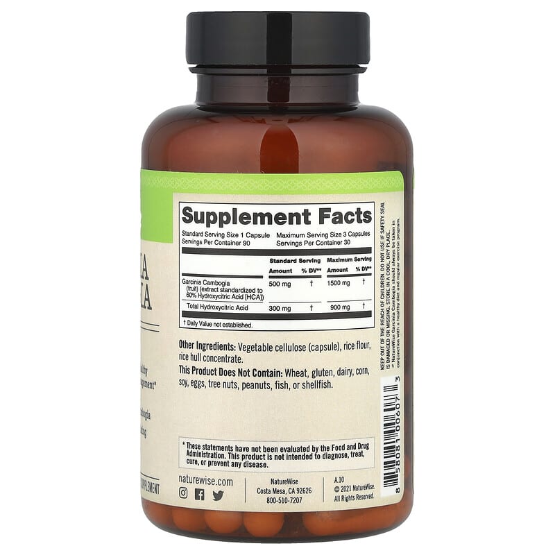 Garcinia Cambogia, 90 de capsule vegetariene