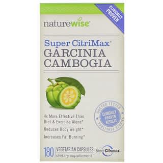 NatureWise, Super CitriMax Garcinia Cambogia, 180 Vegetarian Capsules