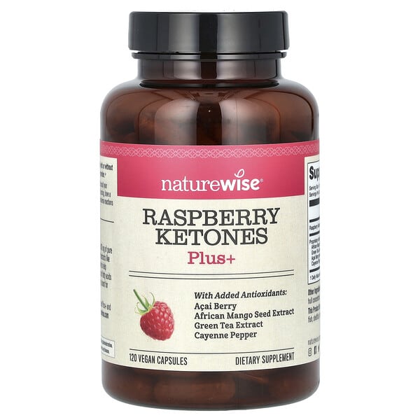 NatureWise, 覆盆子酮 Plus+，120 粒全素膠囊
