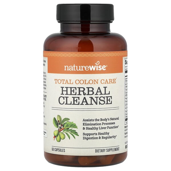 NatureWise, Total Colon Care®, Herbal Cleanse, 60 Capsules