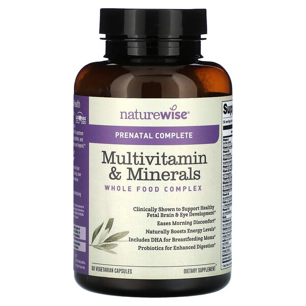 NatureWise, Prenatal Complete, Multivitamin & Minerals, 60 Vegetarian