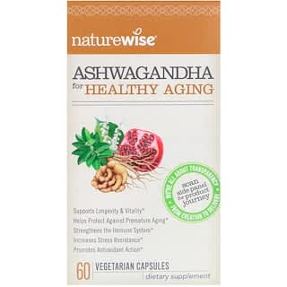 NatureWise, Ashwagandha for Healthy Aging, 60 Vegetarian Capsules