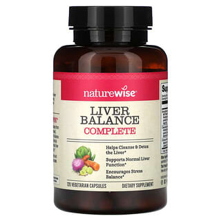 NatureWise, Liver Balance Complete, 120 Vegetarian Capsules