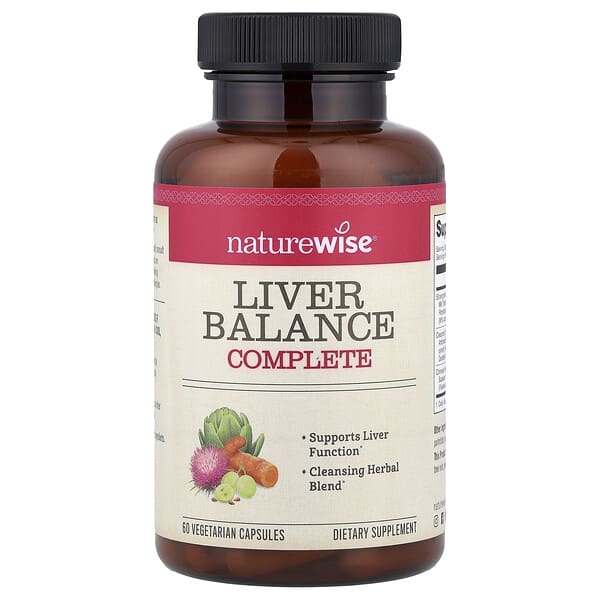 NatureWise, Liver Balance Complete, 60 Vegetarian Capsules — product photo 1