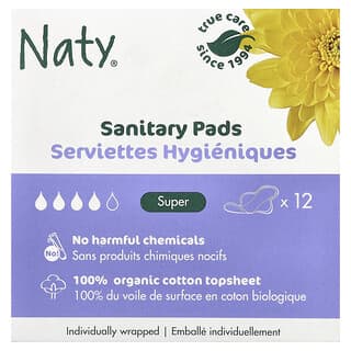 Naty, Assorbenti, Super, 12 assorbenti