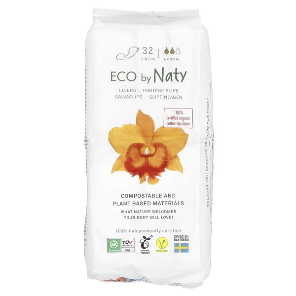 Naty, 衛生護墊，普通，32 片襯墊