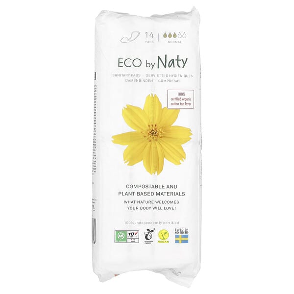 Naty, Pad Sanitary, Normal, 14 Pads
