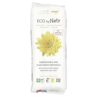 Naty, Sanitary Pads, Super, 12 Pads