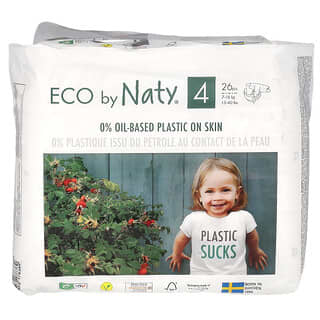 Naty, Pañales para piel sensible, tamaño 4, 7-18 kg (15-40 lb), 26 pañales