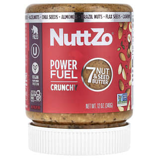 Nuttzo, Paleo Power Fuel, хрустящее масло из 7 орехов и семян, 340 г (12 унций)