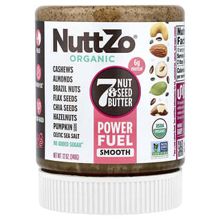 Nuttzo, Organic Power Fuel, 7 Nut & Seed Butter, Smooth, 12 oz (340 g)