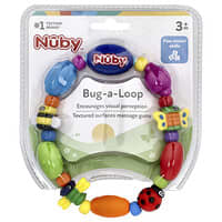 Nuby, Bug-a-Loop Teether, 3 + Months, 1 Teether