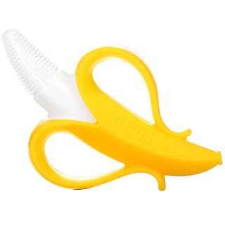 Nuby, NanaNubs Banana 按摩牙刷，3 個月以上，1 個刷頭