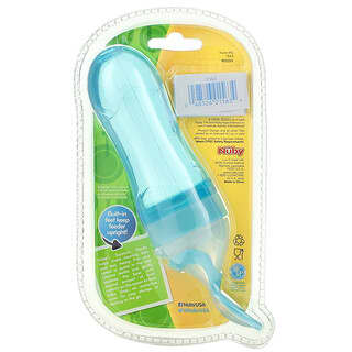 Nuby, Squeeze Feeder, 4+ Months, Blue, 3 oz (90 ml)