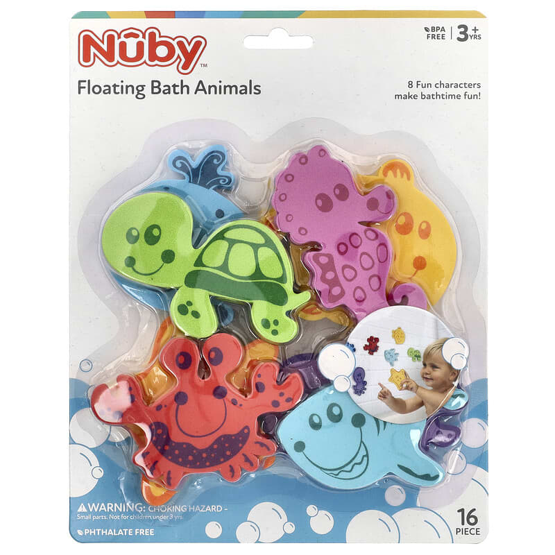 Floating Bath Animals, 3+ Years, 16 Pieces - Main Image