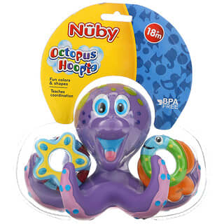Nuby, Jouet de bain, Octopus Hoopta, 18 mois et plus, 1 pièce