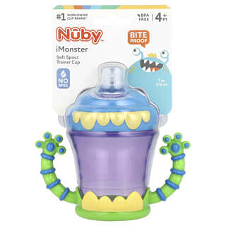 Nuby, iMonster Soft Spout Trainer Cup, 4+ Months, 7 oz (210 ml)