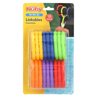 Nuby, On The Go, Linkables, 3+ Months, 18 Pack