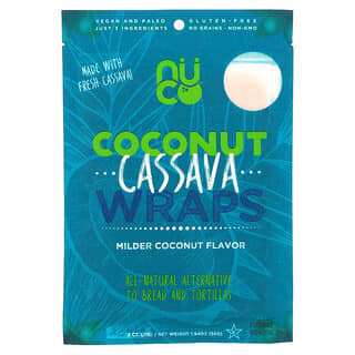 NUCO, Coconut Assava Wraps, м’який кокос, 5 штук, 1,94 унції (55 г)