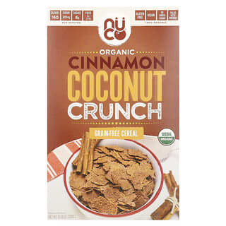 NUCO, Cereal crocante de coco y canela orgánicos, Cereal sin granos, 300 g (10,58 oz)