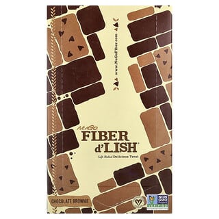 نوغو نوتريشن‏, Fiber d'Lish® مع براوني الشوكولاتة، 16 قطعة، 1.6 أونصة (45 جم) لكل قطعة
