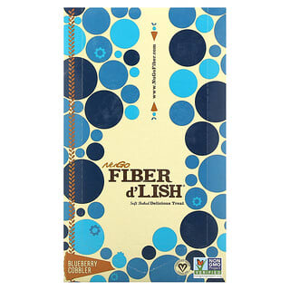 NuGo Nutrition‏, Fiber d'Lish, Blueberry Cobbler, 16 Bars 1.6 oz (45 g) Each