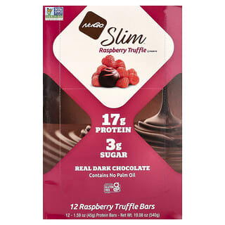 نوغو نوتريشن‏, Slim® ، ألواح بروتين ، توت العليق والكمأة ، 12 لوحًا ، 1.59 أونصة (45 جم) لكل لوح
