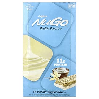 NuGo Nutrition, Original Bar, Vanilla Yoghurt, 15 Bars, 1.76 oz (50 g) Each