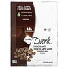 NuGo Nutrition, NuGo Dark, Barras de proteínas, Chocolate Chips de Chocolate, 12 barras, 1,76 oz (50 g) c/u