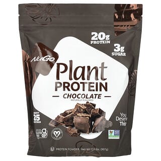 NuGo Nutrition, Plant Protein, Chocolate, 2 lbs (907 g)