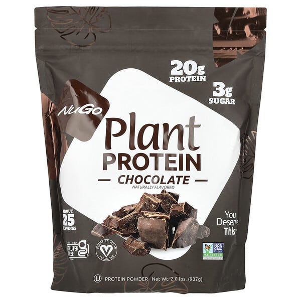 Plant Protein, Chocolate, 2 lbs (907 g)