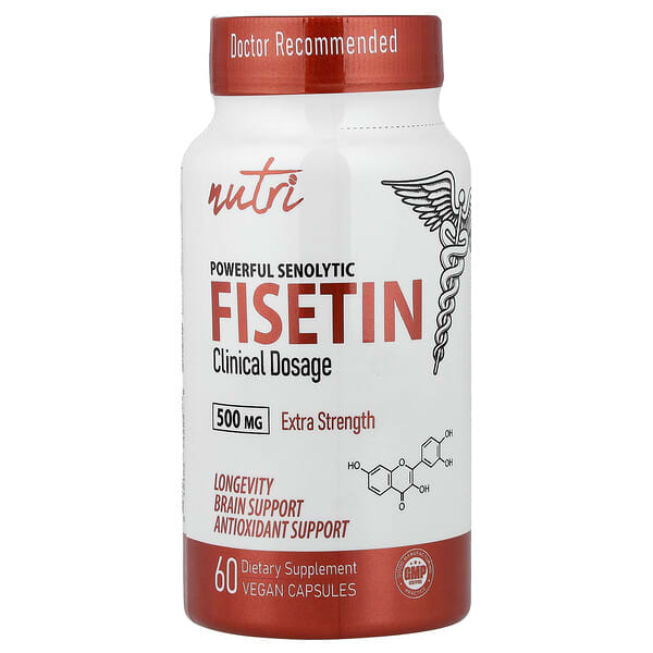 Nutri, Powerful Senolytic Fisetin, 500 mg, 60 Vegan Capsules — product photo 1