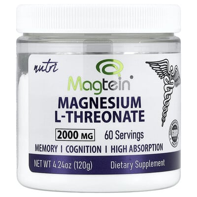 Nutri, Magtein® Magnesium L-Threonate, 4.24 oz (120 g)