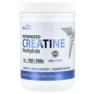 Nutri, Creatine Monohydrate, Unflavored, 500 g (17.64 oz)