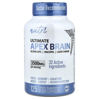 Nutri, Ultimate Apex Brain, 125 Vegan Capsules