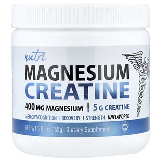 Nutri, Magnesium-Kreatin, ohne Geschmack, 165 g