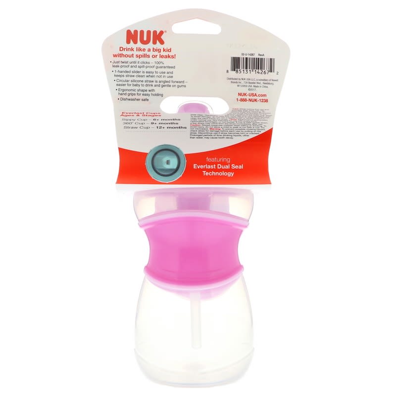 NUK Learner Straw Cup, 10 oz