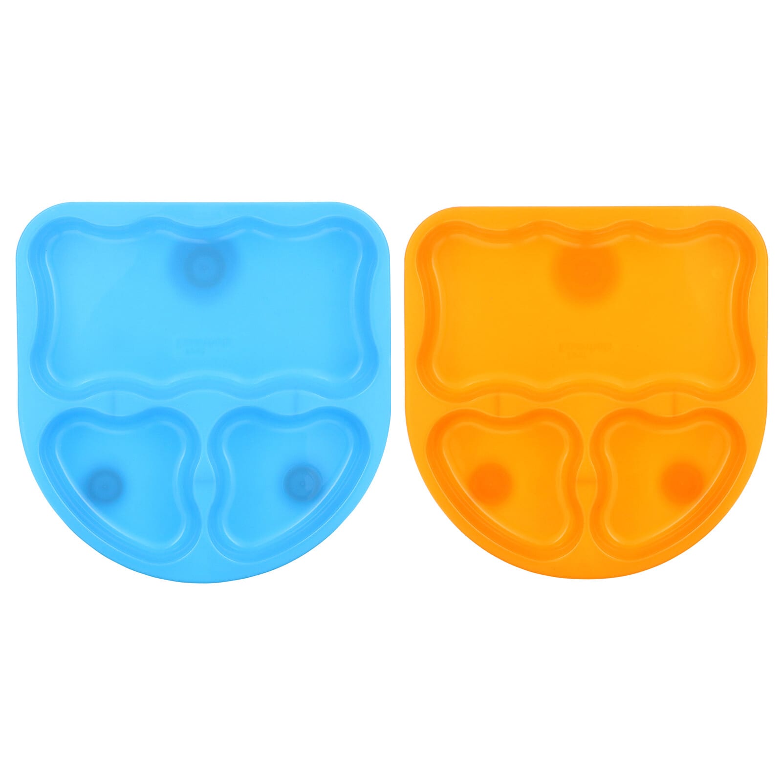 First Essentials by NUK Tri-Suction Plates Assorted Colors 2-Pack 