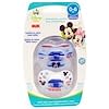 Disney Baby, Mickey Mouse Orthodontic Pacifier, 0-6 Months, 2 Pacifiers