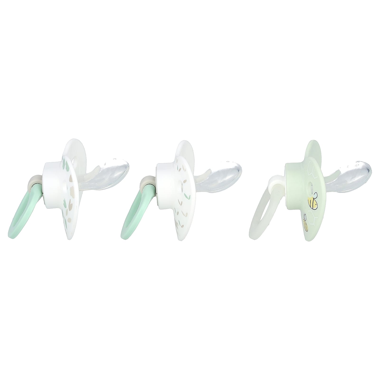 NUK, Glow in the Dark Orthodontic Pacifier, 06 Months, Green, 3 Pack