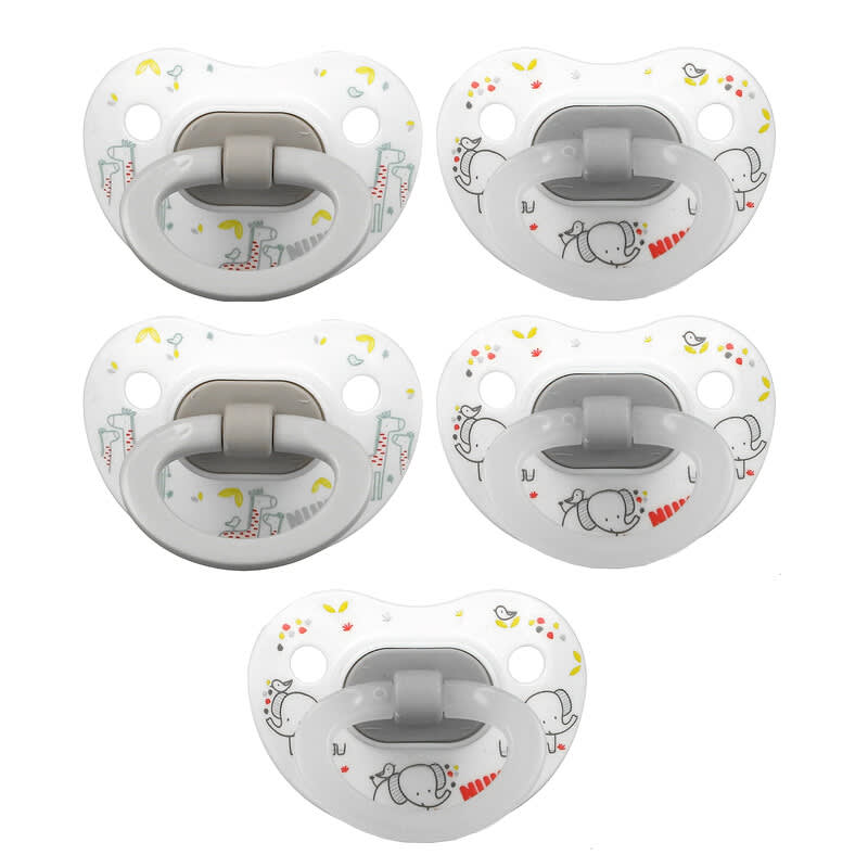 NUK Comfy - Chupetes de ortodoncia de 0 a 6 meses, colección Timeless, 5  unidades (paquete de 1)