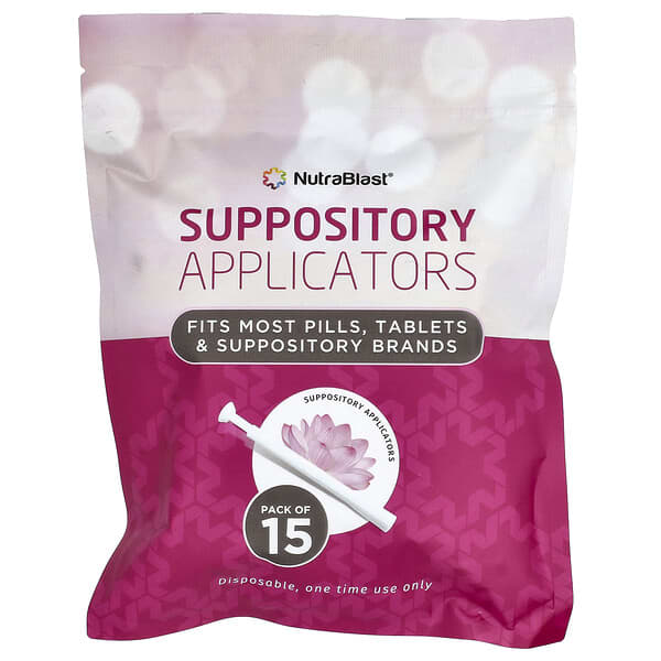 NutraBlast, Aplicadores de supositorios, 15 unidades