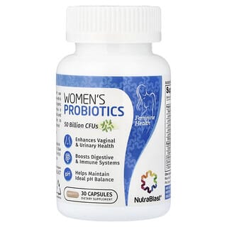 NutraBlast, Probióticos para Mulheres, 30 Cápsulas