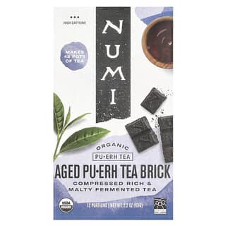 Numi Tea, Bio-Tee, Pu-erh-Tee, Reifer Pu-erh-Teeblock, 63 g