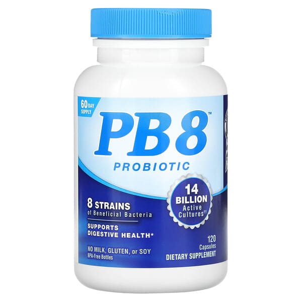 Nutrition Now, Probiótico PB 8, 120 cápsulas